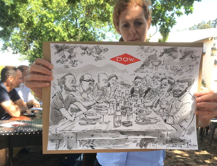 Ted Key Live Scene event drawing