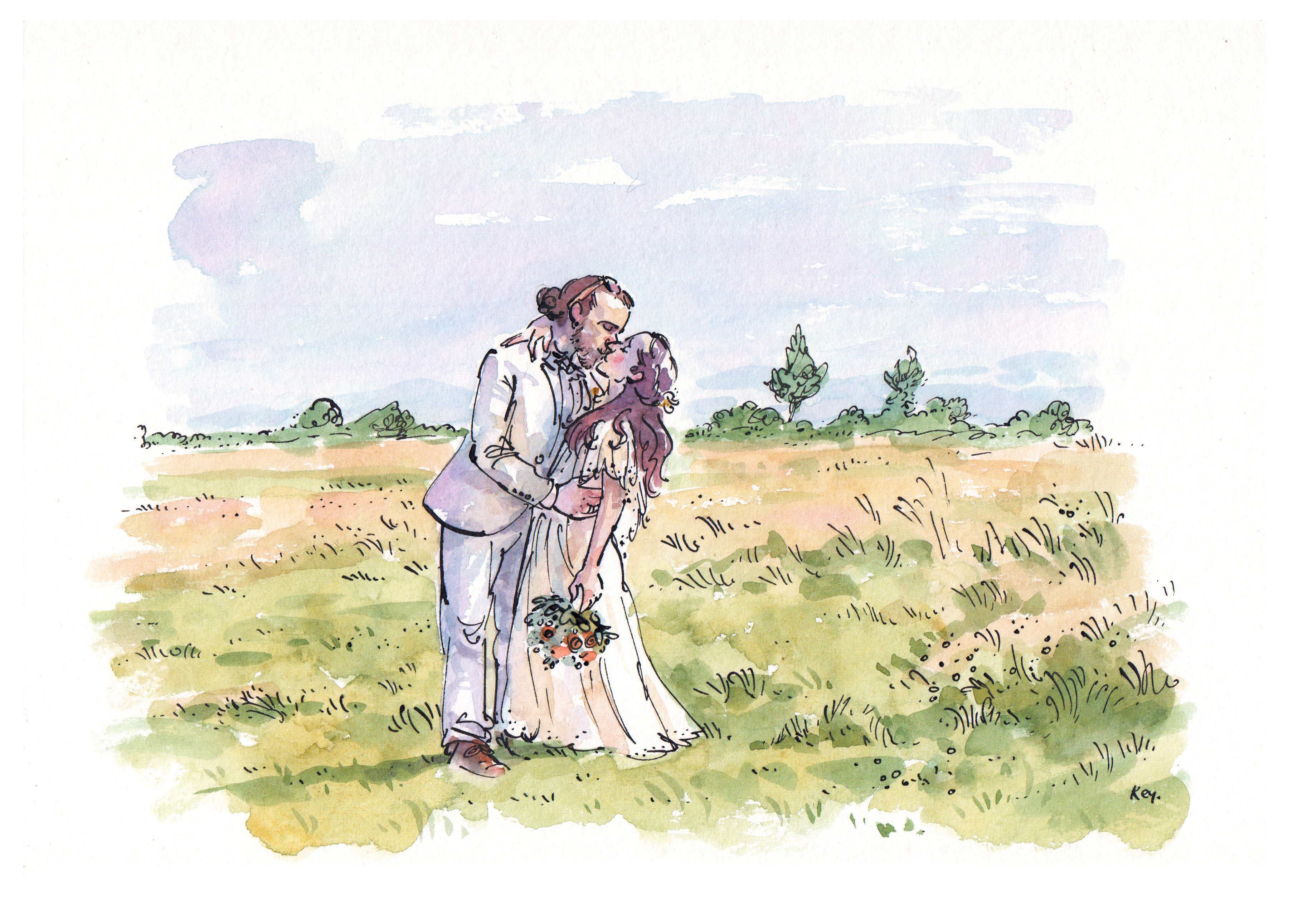 A4 with illustration flowing into white of the page